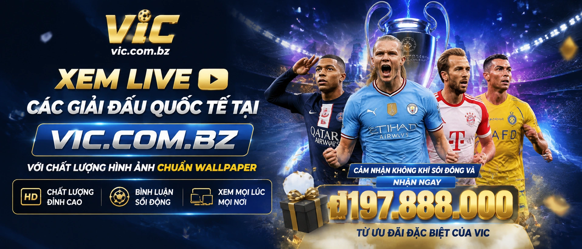 Khu vực danh mục game trên vic.com.bz