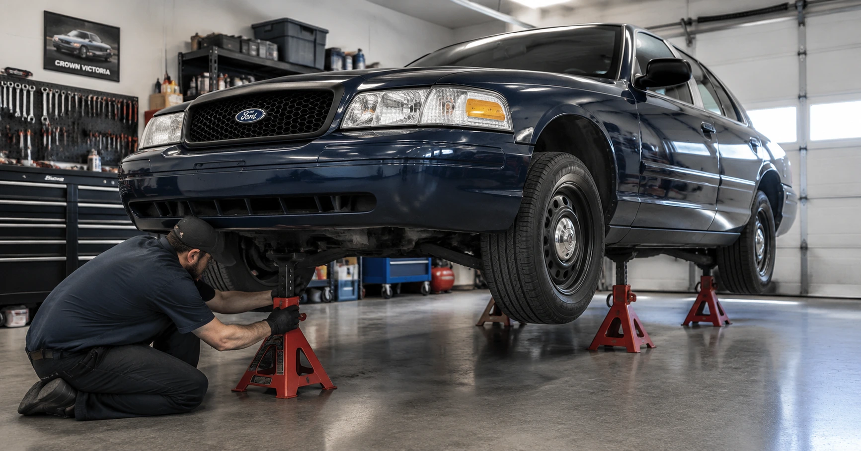 Hướng dẫn cách nâng xe Crown Vic hiệu quả và an toàn - image 2